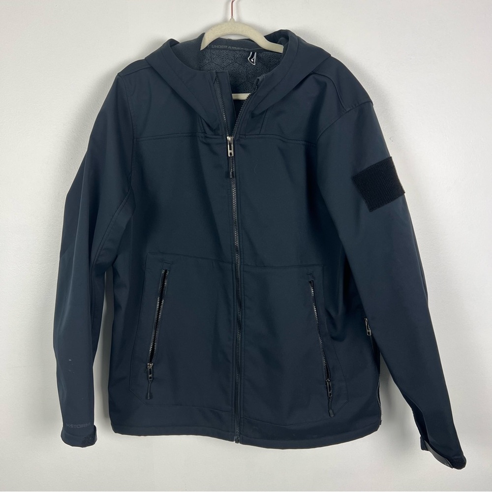Under Armour Men's UA Tactical Softshell Jacket in Black Size XL